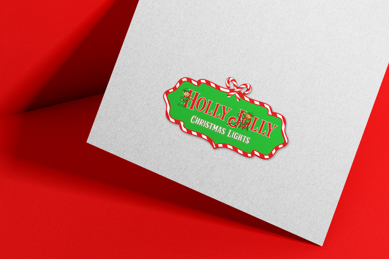 Holly Jolly Christmas Lights — Logo