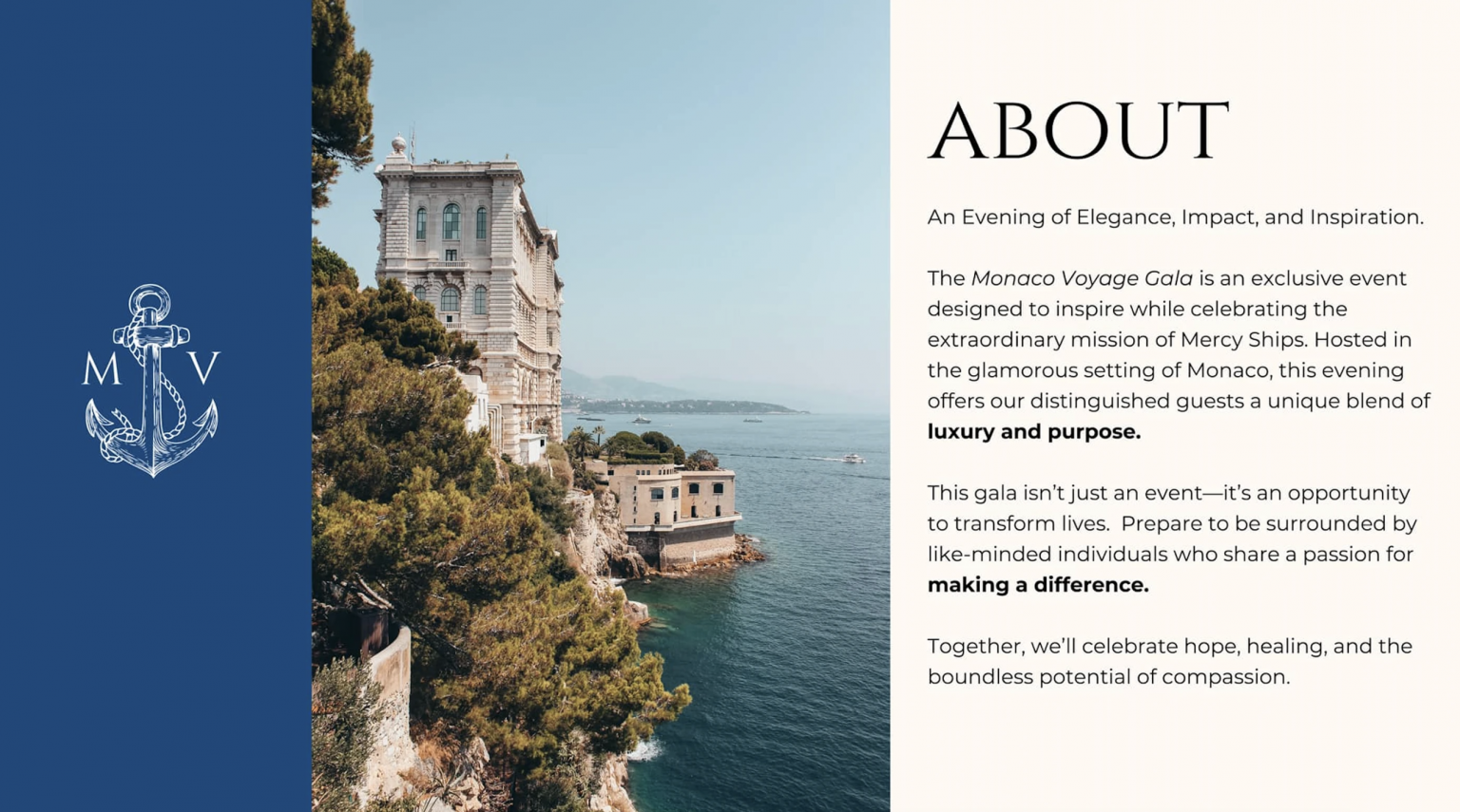 Monaco Voyage Gala — Brand Direction