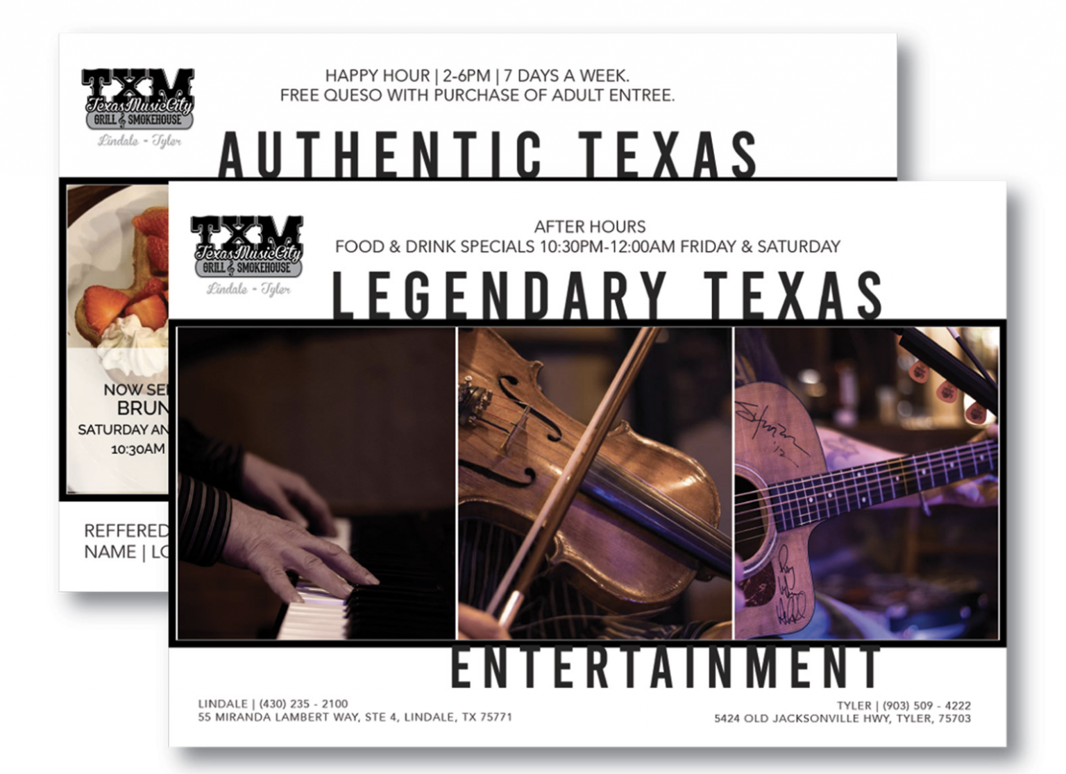 Texas Music City — Print Design